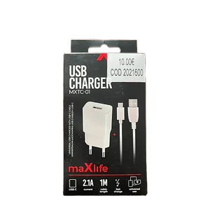 Alimentador Maxlife MXTC-01 USB C