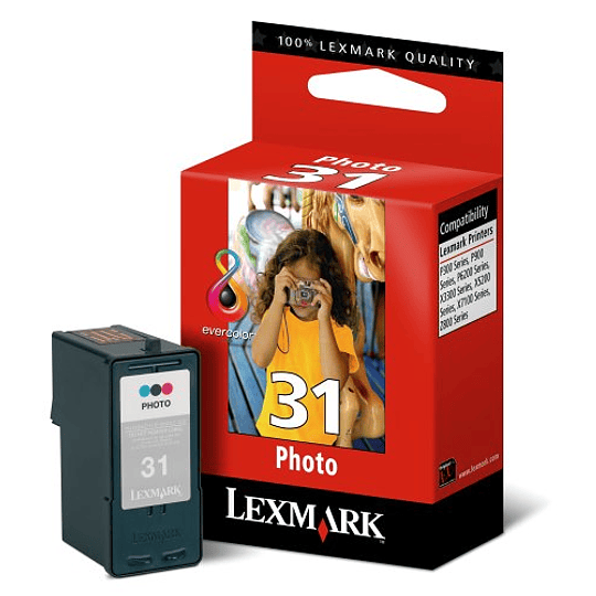 LEXMARK-31 Tricolor PHOTO TINTEIRO COMPATÍVEL 