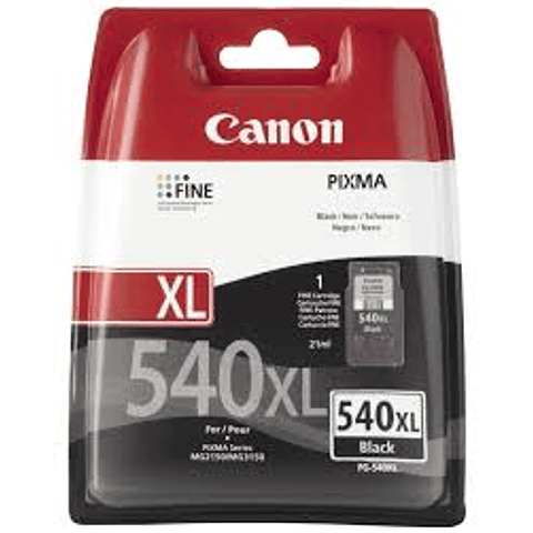 CANON-PG540XL PRETO TINTEIRO COMPATÍVEL (Mostra nível de tinta)