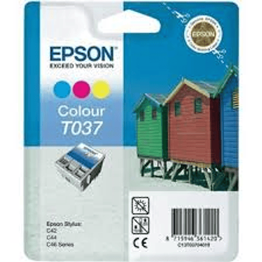EPSON T037 Tricolor Tinteiro Compatível C13T03704010