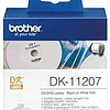 BROTHER DK-11207 ETIQUETAS PRÉ-CORTADAS PARA CD/DVD DE PAPEL TÉRMICO COMPATÍVEL DK-11207