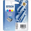 EPSON T067 Tricolor Tinteiro Compatível 