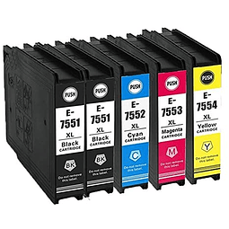 EPSON T7561/T7551 / T7562/T7552 / T7563/T7553 / T7564/T7554 Tinteiro Tinta Pigmentada Compatível