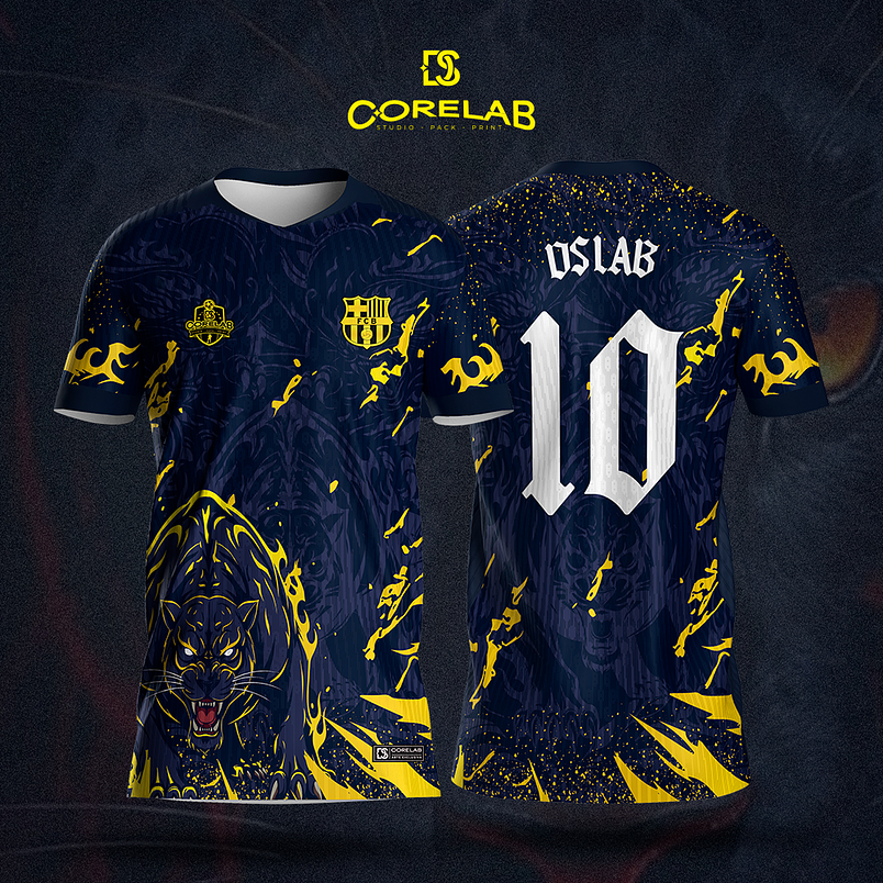 Pantera Predador da Quadra – Arte Vetor Design Esportivo para Camisas  1