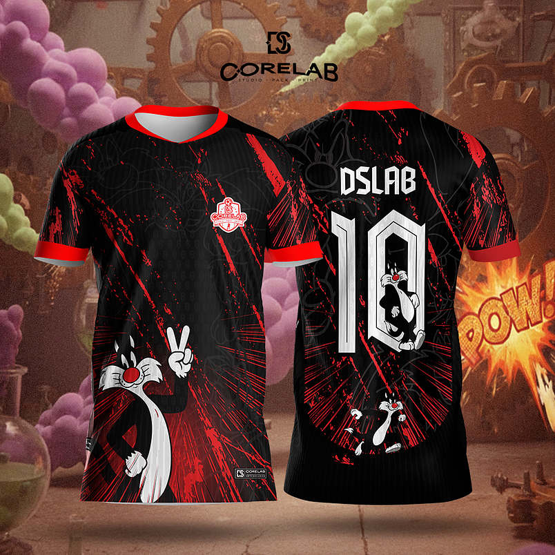 Arte Frajola Arquivo Vetorial Exclusivo para Sublimação e Camisas  1