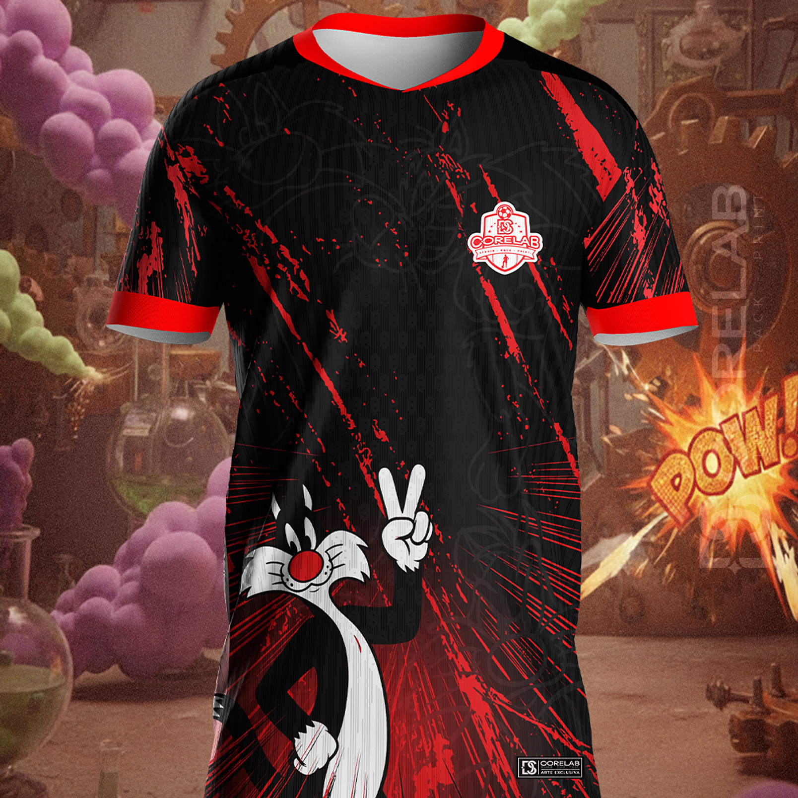 Arte Frajola Arquivo Vetorial Exclusivo para Sublimação e Camisas  2