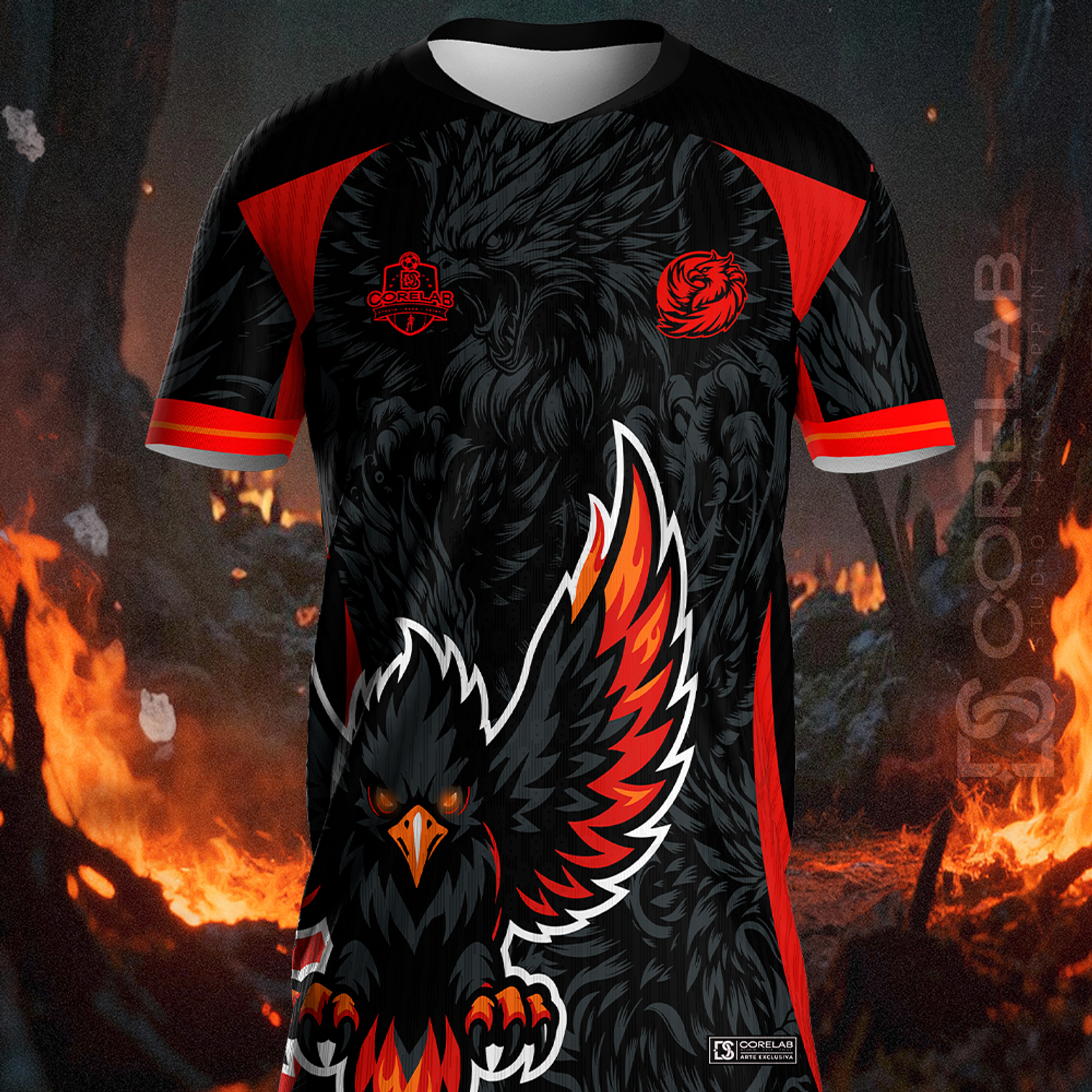Design Fenix Al black Arquivo Vetorial Exclusivo para Sublimação e Camisas  -  2