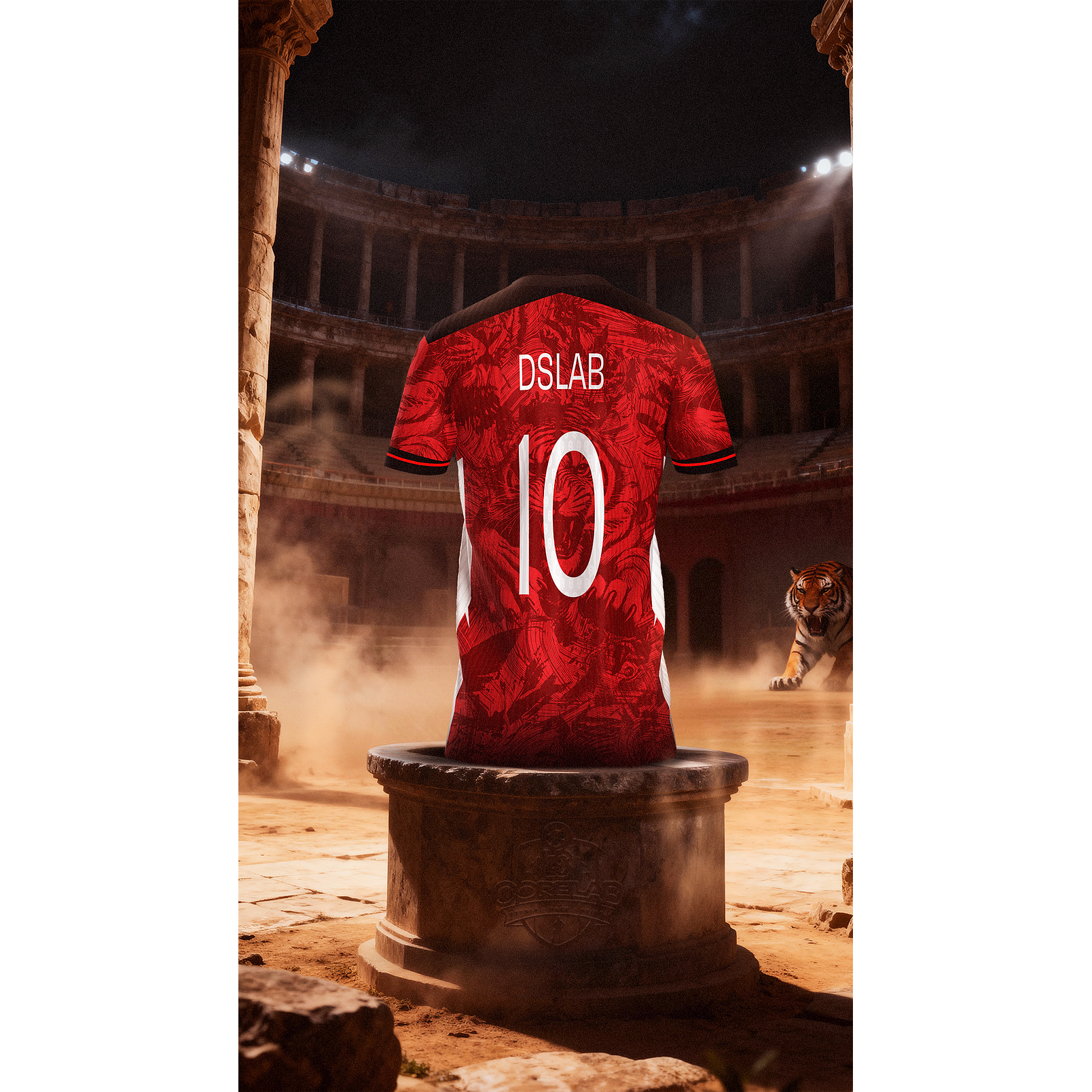 Design Exclusivo Tigre Feroz  Arquivo Vetorial  para Sublimação e Camisas 3