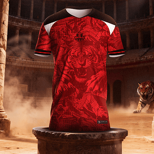 Design Exclusivo Tigre Feroz  Arquivo Vetorial  para Sublimação e Camisas