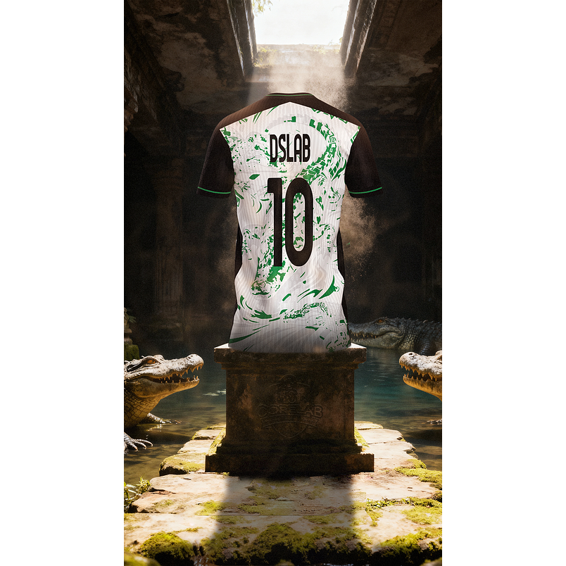 Arte Abstrata Crocodilo  Estilo Brush Stroke • Arquivo Vetorial para Sublimação e Camisas • Design Esportivo Premium 2