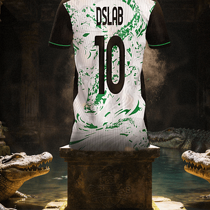 Arte Abstrata Crocodilo  Estilo Brush Stroke • Arquivo Vetorial para Sublimação e Camisas • Design Esportivo Premium