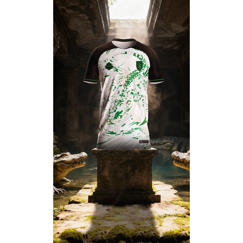 Arte Abstrata Crocodilo  Estilo Brush Stroke • Arquivo Vetorial para Sublimação e Camisas • Design Esportivo Premium 1