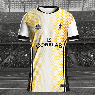 Design Dourada e Branca Geométrica Premium • Arte Vetorial Sublimação e Camisas • Design Exclusivo Moderno