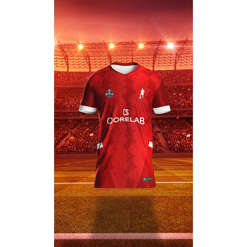 Estampa Vermelha Abstrata Esportiva • Arte Vetorial para Sublimação e Camisas • Arquivo Digital Premium 1