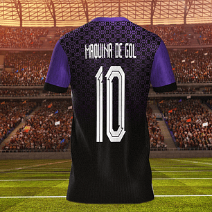 Estampa Roxa e Preta com Padrão Geométrico • Arte Vetorial para Sublimação e Camisas • Arquivo Digital Premium