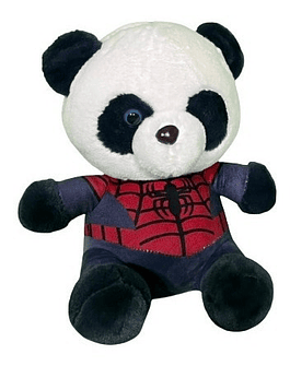 Osos Pandas Peluches Super Heroes Araña 28 Cms Suaves