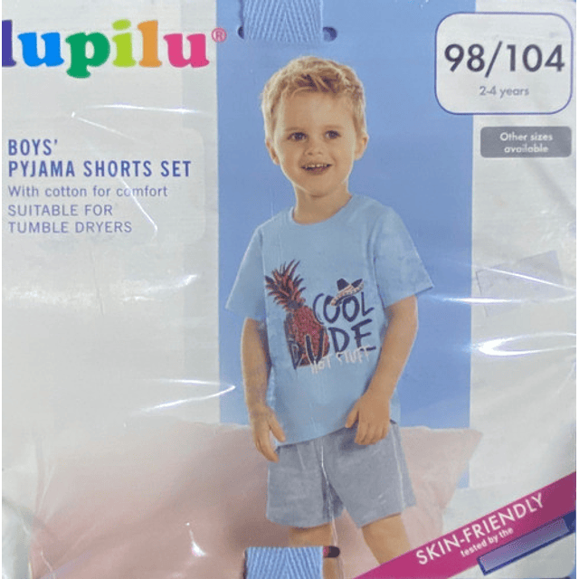 Pijamas Niños Manga Corta 100% Algodon 12/24 Meses 2/4 Años 