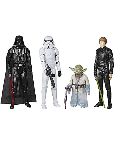 Star Wars Throne Room Dual Action Figures Luke Skywalker, Darth Vader, Yoda (Espíritu de la Fuerza), Soldado de asalto imperial