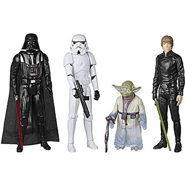 Star Wars Throne Room Dual Action Figures Luke Skywalker, Darth Vader, Yoda (Espíritu de la Fuerza), Soldado de asalto imperial