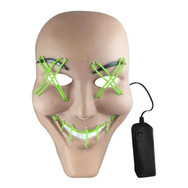 Amazon - Mascara Disfraz Luz Led La Purga Halloween