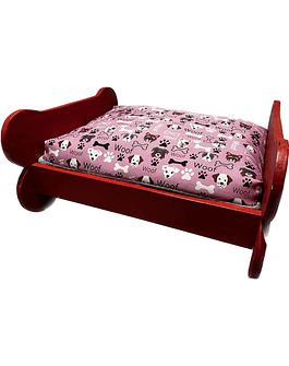 Cama de Madera Perro S + almohada colchon