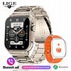 LIGE- Smartwatch Hombre, Resistente al agua IP68 con llamadas, Bluetooth compatible IOS & Android
