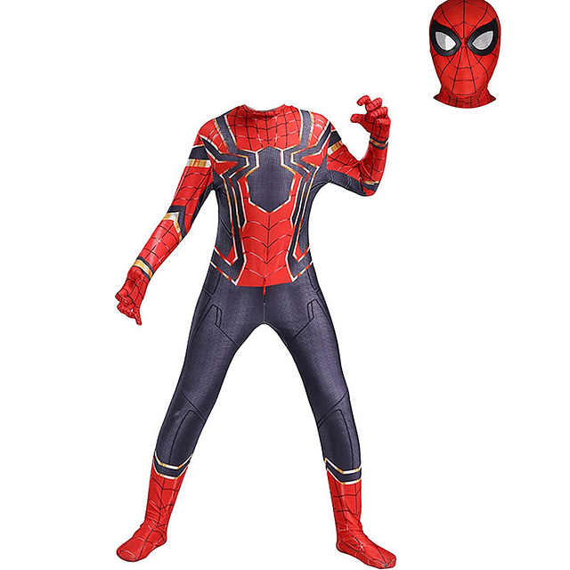 Disfraz de superhéroe de Halloween para hombre adulto, medias Myers de Spiderman, en Stock