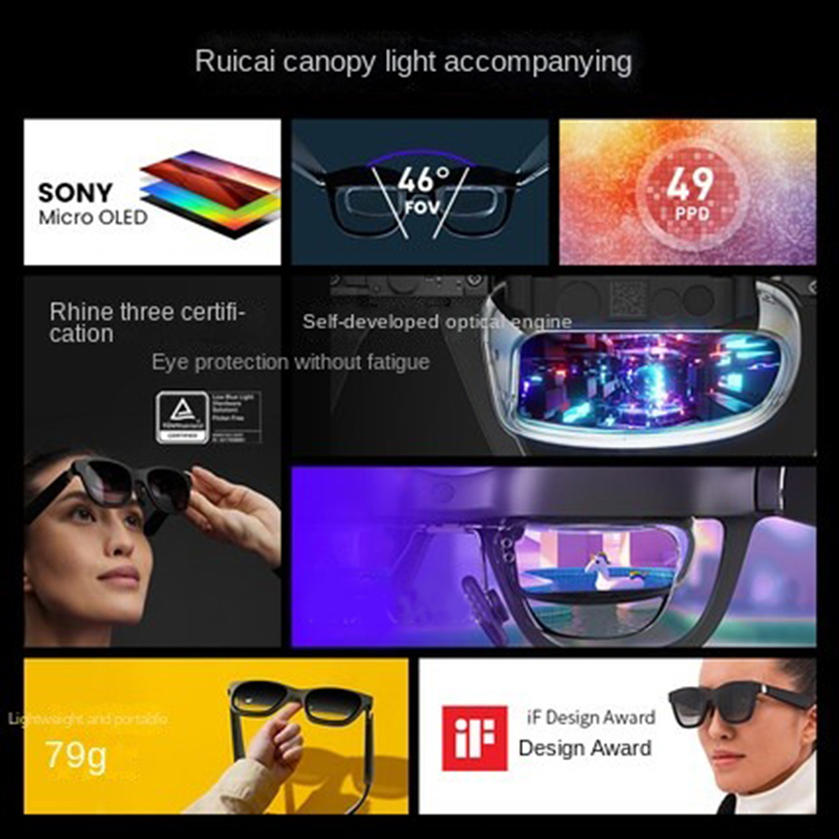 Nreal Air-gafas inteligentes AR HD, lentes gigantes para ...