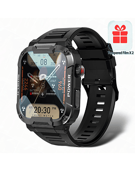 Smartwatch Militar Resistente al agua Ip68 Bluetooth, compatible con Xiaomi, Android e Ios, 1,85 pulgadas