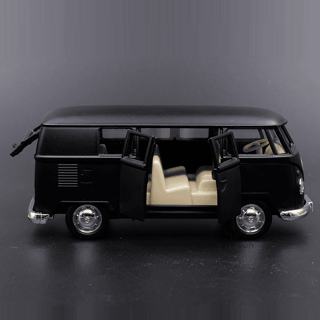 Coches de juguete de aleación para niños Volkswagen VW T1 Bus, modelos de vehículos de Metal, autobuses clásicos, juguetes coleccionables para niños, 1/36