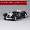 MaiSto-coche Mercedes Benz Classic 500K, modelo de coche Aleación de simulación, fundido a presión, Vintage, puertas, colección de vehículos Opend, 1:18, 29CM