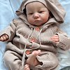 Muñeca Reborn Levi awakse de 19 pulgadas, muñeco de bebé recién nacido, tamaño 3D, piel Visible, venas, arte coleccionable
