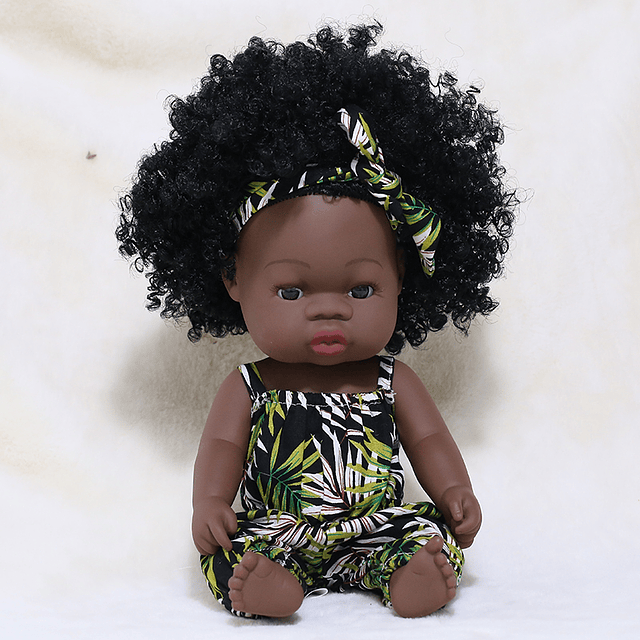 Muñeca de bebé Reborn americana de 35CM, juguete de bebé de vinilo de silicona completo, juguete realista para niña, regalo de Navidad