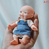 Muñecas Reborn de silicona para bebés, muñecos de Palma de 12cm, vestido de simulación, Juguetes