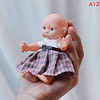 Muñecas Reborn de silicona para bebés, muñecos de Palma de 12cm, vestido de simulación, Juguetes