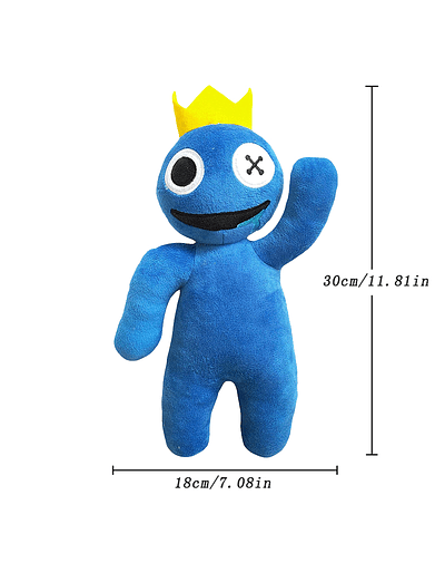 Juguete de peluche de arcoíris Friends para niños, muñeco de personaje de juego de dibujos animados, monstruo azul, animales de peluche suaves, regalos de Navidad, 30cm, nuevo