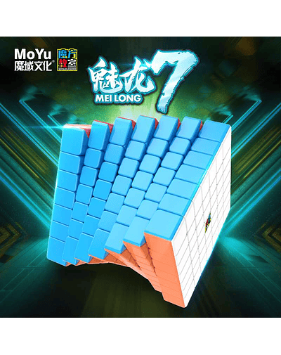 Moyu MFJS Meilong 7 7X7 Magic Speed Cube Stickerless profesional Fidget Toys Meilong 6x6 Cubo mágico Puzzle