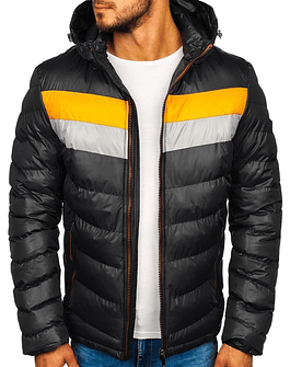 ZOGAA-Chaqueta de algodón con capucha para hombre, chaqueta a juego de doble color, a la moda