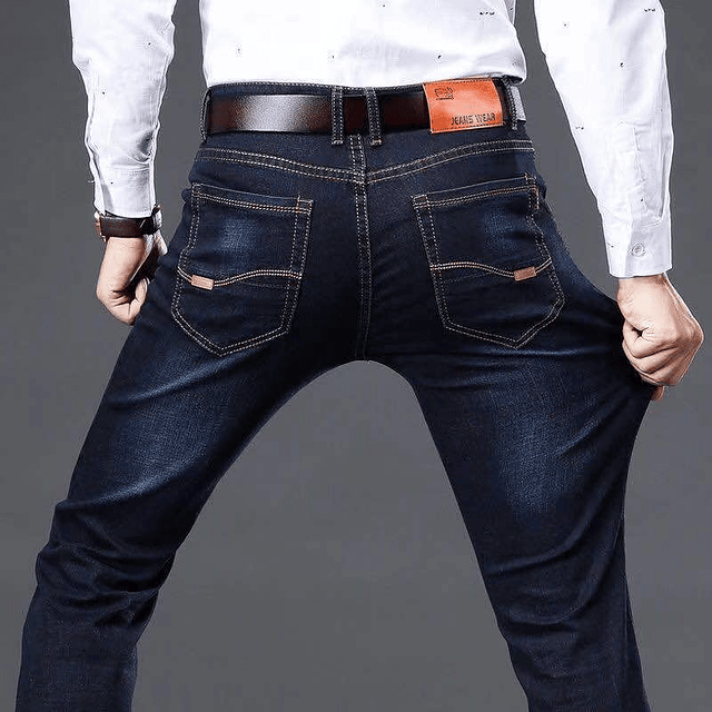Pantalones vaqueros ajustados de marca para hombre, Jeans...
