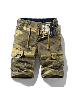 Pantalones cortos de camuflaje para hombre, Bermudas informales de algodón, para correr en la playa, novedad de verano, 2023