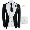 Chaqueta entallada para hombre, y bola traje de novio, Boutique de moda para boda (chaqueta + chaleco + Pantalones), novedad de 2022