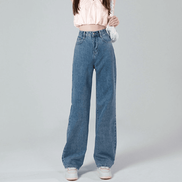 Pantalones vaqueros anchos de cintura alta para mujer, ropa de los años 90, Y2k, 2023