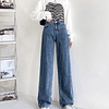 Pantalones vaqueros Vintage de cintura alta para mujer, ropa holgada de pierna recta, estilo Harajuku de los años 90, Y2k
