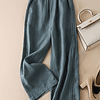 Pantalones holgados de algodón para mujer, ropa Vintage, pierna ancha, estilo coreano, Harajuku, informal, 2023