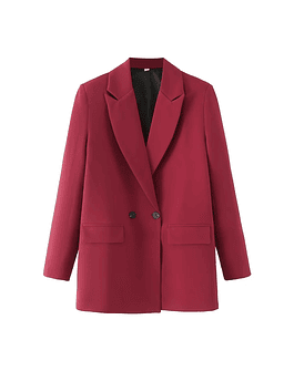 Chaqueta de manga larga con doble botonadura para mujer, abrigo Vintage con bolsillos, ropa de oficina a la moda, Primavera, 2023