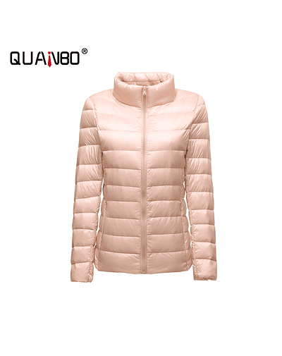 Chaqueta corta ultraligera para mujer, abrigos acolchados en 15 colores, Parkas ajustadas cálidas para invierno