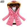 ZQLZ-Chaqueta gruesa y cálida con capucha para Mujer, Parka acolchada de algodón, abrigo informal ajustado 3XL, Primavera, otoño e invierno, 2022