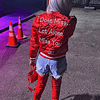 Chaqueta de estilo universitario para mujer, Abrigo acolchado de algodón con bordado de letras, ropa de calle, color rojo, otoño e invierno, 2023