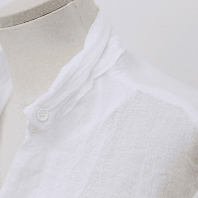 Chemisier-Tops de lino para mujer, camisa blanca de manga larga, blusa coreana, ropa femenina, verano, 2022