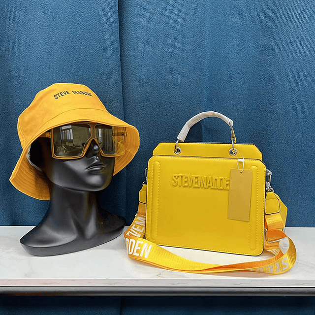Bolso de mano cruzado de diseñador para mujer, conjunto de gafas y sombreros de cubo de lujo, bolso de hombro de cuero PU, 2022